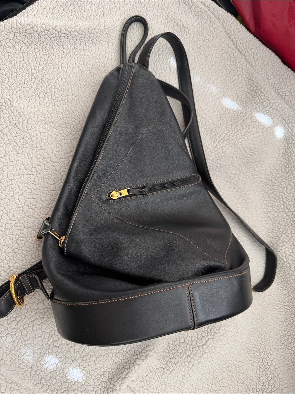 Loewe Black Leather Sling